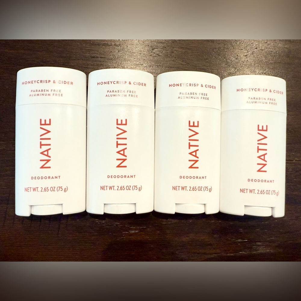 🍎NATIVE Honeycrisp & Cider RARE Limited Edition Fall Deodorant (Lot of 4)